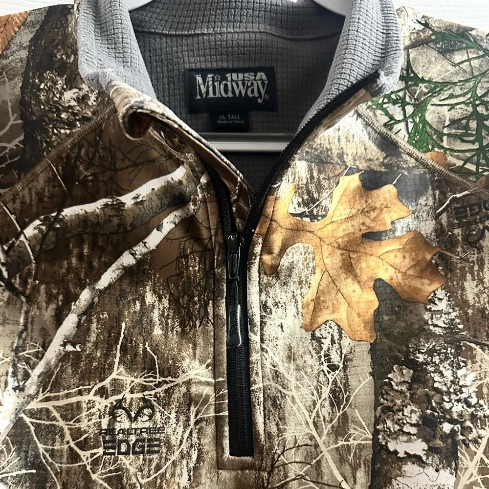 MidwayUSA Men's Elk Fork 1/4 Zip Pullover XL Tall